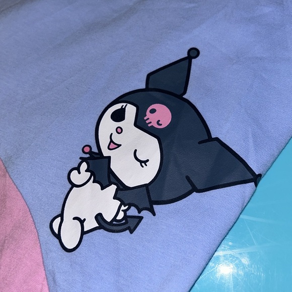 NWT Sanrio Kuromi Wavy Panel T-Shirt 2X - Picture 8 of 9